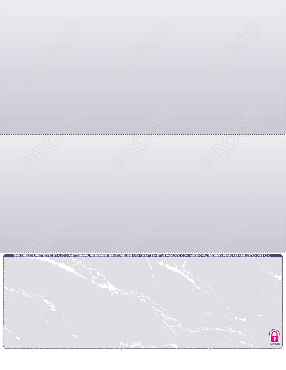 Laser Checks – Pre-Printed & Blank Check Stock 3 Layout C diagram