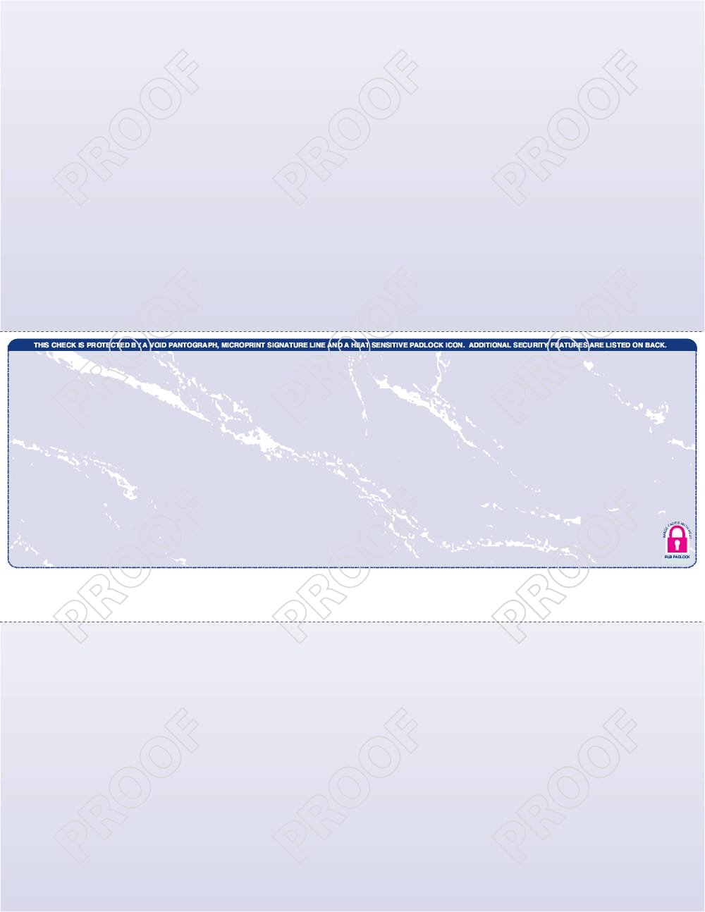 Laser Checks – Pre-Printed & Blank Check Stock 4 Layout D diagram