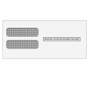 3up W2 Double Window Envelope (Moisture Seal)-1973