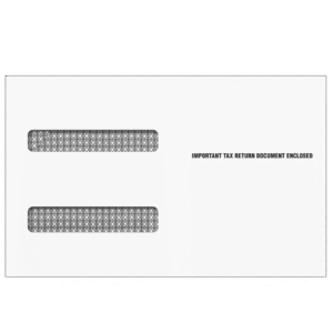 4up W-2 Double Window Envelope (Moisture Seal)