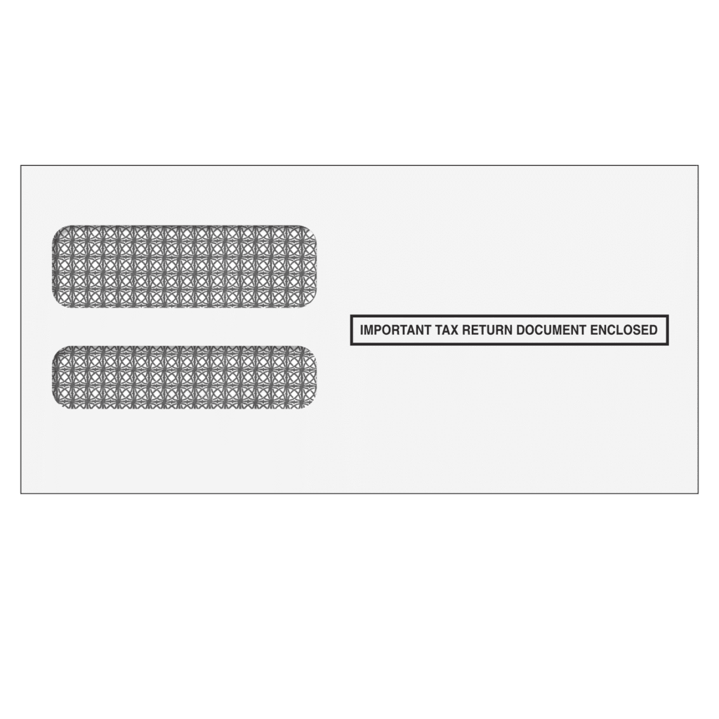 3up W-2 Double Window Envelopes (Moisture Seal) 2 3up W-2 Double Window Envelopes (Moisture Seal)