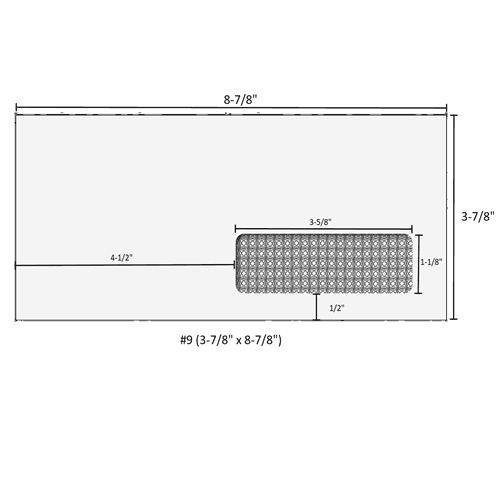 #9 (3-7/8 x 8-7/8) Double Window Envelope - Moisture Seal - 4360 2 #9 (3-7/8 x 8-7/8) Double Window Envelope - Moisture Seal - 4360