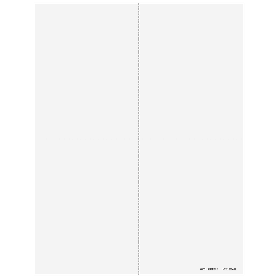 4up Blank W-2 Form 6-part Set (with Instructions) 6 4up Blank W-2 Form 6-part Set (with Instructions) - Image 5