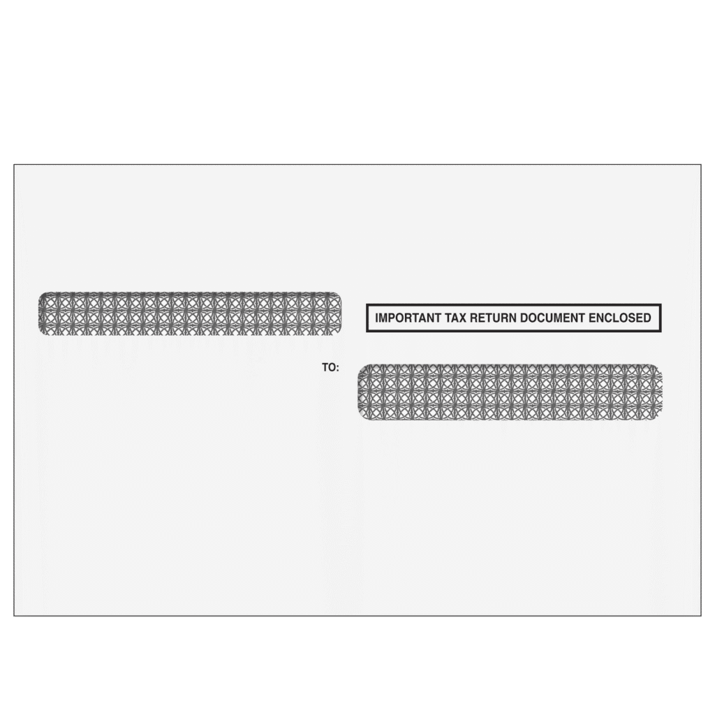 4up W-2 Double Window Envelope - Quadrant (Self Seal) 2 4up W-2 Double Window Envelope - Quadrant (Self Seal)
