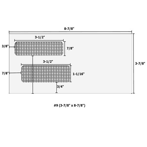 #9 (3-7/8" x 8-7/8") Double Window Envelope - Moisture Seal - 6861 2 #9 (3-7/8" x 8-7/8") Double Window Envelope - Moisture Seal - 6861