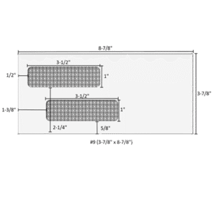 #9 (3-7/8" x 8-7/8") Double Window Envelope - Self Seal - 70031s