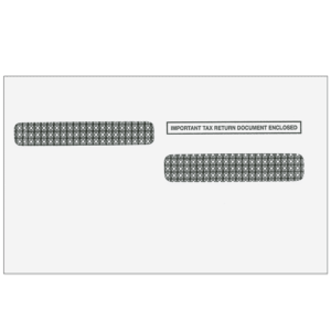 4up W-2 Double Window Envelope - Alternate Version