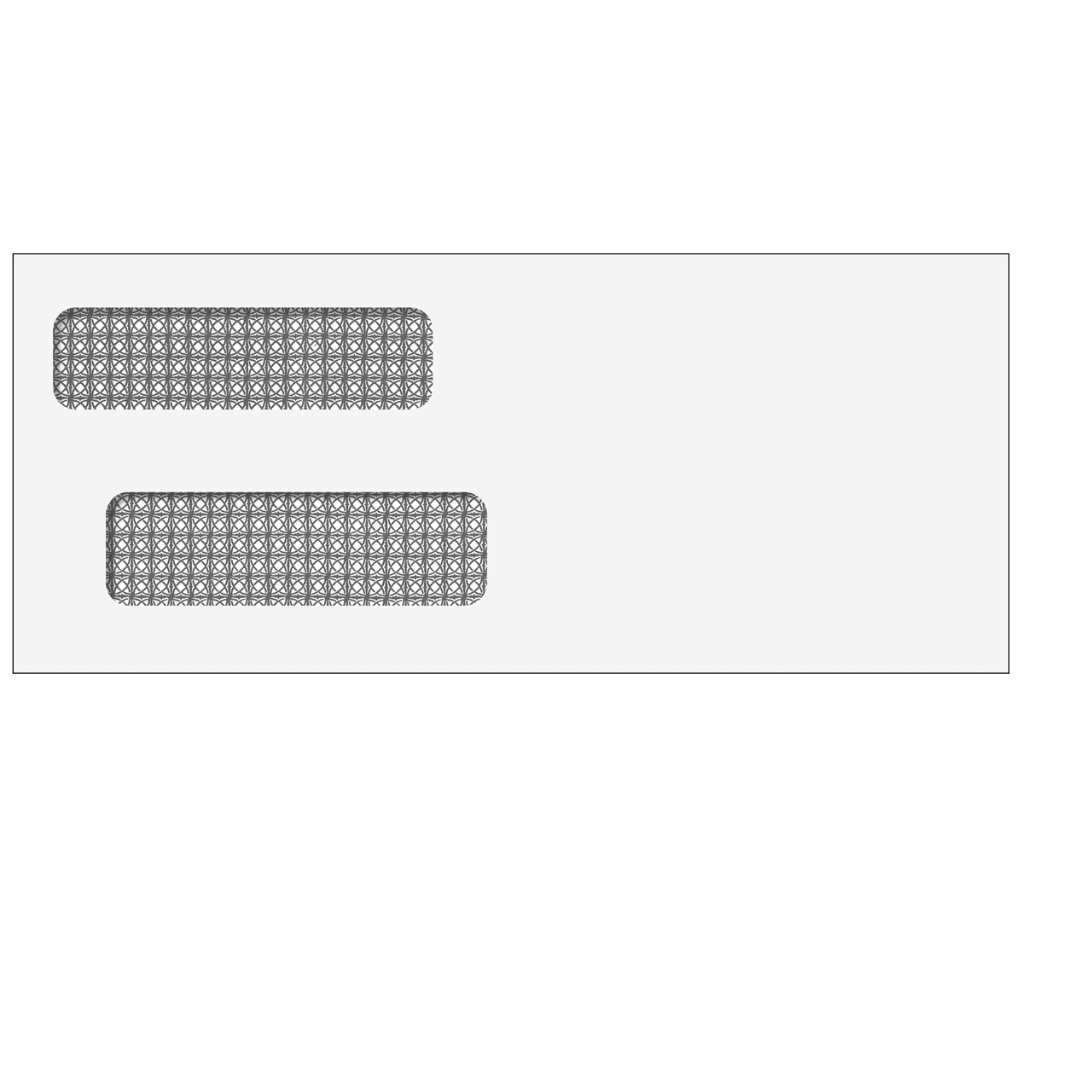 3-7/8" x 9-1/4" - Double Window Envelope - Moisture Seal - 80525 2 3-7/8" x 9-1/4" - Double Window Envelope - Moisture Seal - 80525