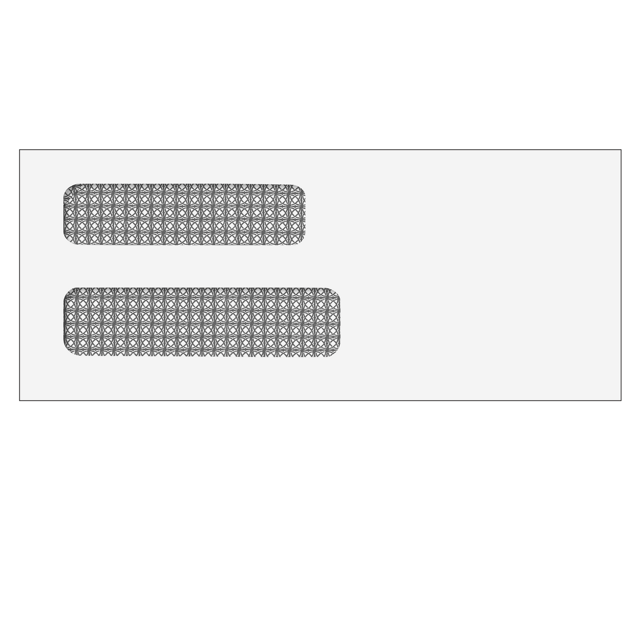3-5/8" x 8-5/8" - Double Window Envelope - Moisture Seal - 80604 2 3-5/8" x 8-5/8" - Double Window Envelope - Moisture Seal - 80604