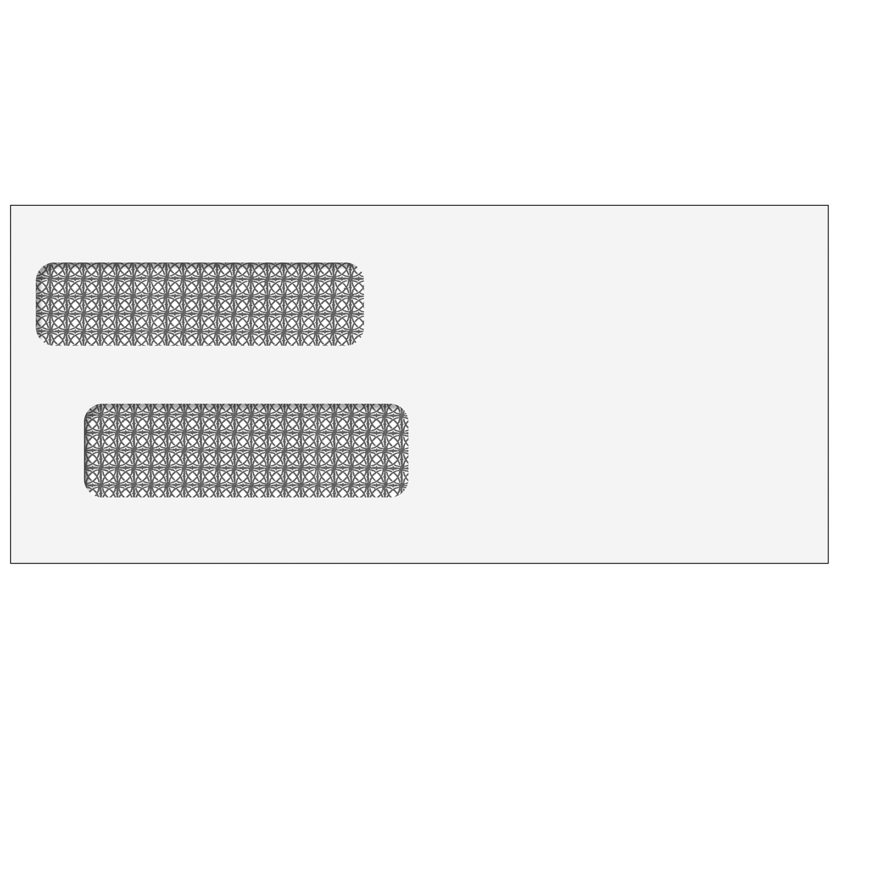 #9 (3-7/8" x 8-7/8") Reverse Flap Double Window Envelope - Moisture Seal - 80611-R 4 #9 (3-7/8" x 8-7/8") Reverse Flap Double Window Envelope - Moisture Seal - 80611-R - Image 3