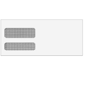 #10 (4-1/8" x 9-1/2") - Double Window Envelope - Moisture Seal - 80631