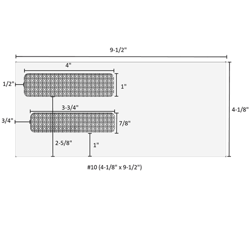#10 (4-1/8" x 9-1/2") - Double Window Envelope - Moisture Seal - 80632-R 2 #10 (4-1/8" x 9-1/2") - Double Window Envelope - Moisture Seal - 80632-R