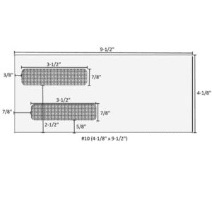 #10 (4-1/8" x 9-1/2") - Double Window Envelopes Self Seal - 80750S