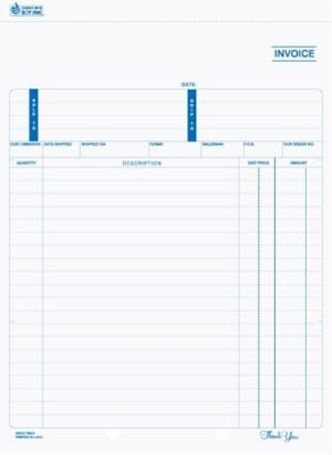 8 1/2" x 11" Snap-A-Part Invoice INVCC-759