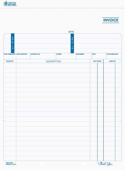 8 1/2" x 11" Snap-A-Part Invoice INVCC-759 2 8 1/2" x 11" Snap-A-Part Invoice INVCC-759
