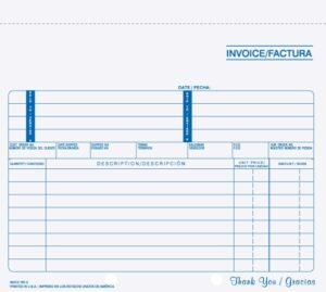 8 1/2" x 7" Snap-A-Part Invoice INVCC-767