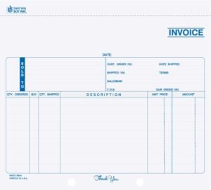 8 1/2" x 7" Snap-A-Part Invoice INVCC-782