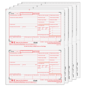 All Products 8 W2COMBS605 - Condensed W-2 Form 6-part Set (2-up Copies)