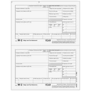 All Products 95 2-UP Employee Copy C (file) - W2 Tax Forms