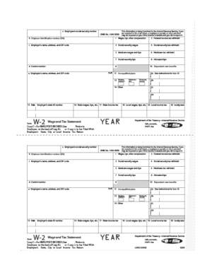 All Products 152 W-2 Employer Copy 1 (state city local) Form - SKU: BW2ER105
