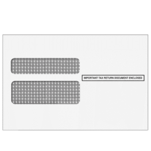 2up W-2 Double Window Envelopes (Moisture Seal)