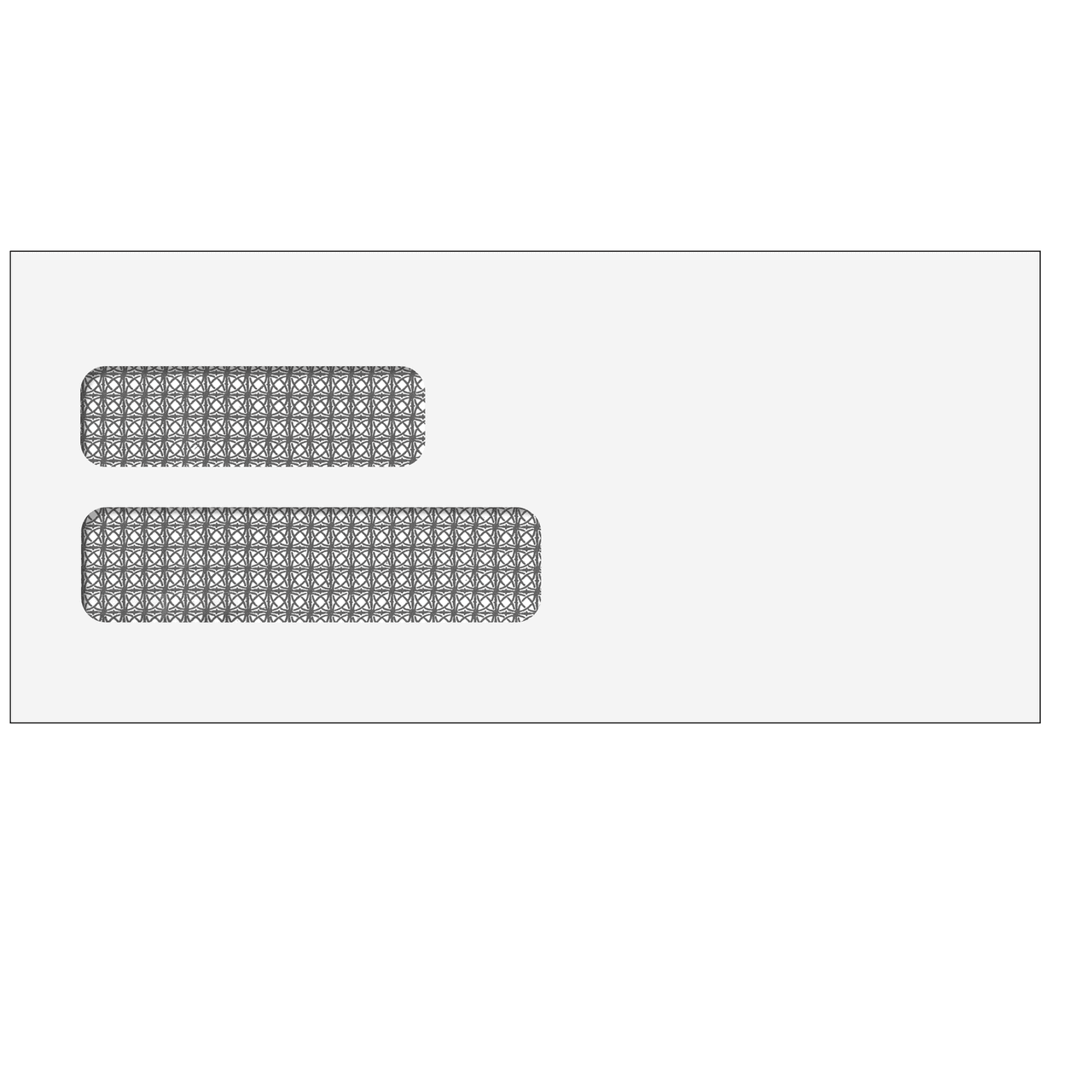 4-1/8" x 9" - Double Window Envelope - Moisture Seal - E1501 3 4-1/8" x 9" - Double Window Envelope - Moisture Seal - E1501 - Image 2