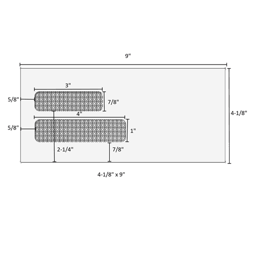 4-1/8" x 9" - Double Window Envelope - Moisture Seal - E1501 2 4-1/8" x 9" - Double Window Envelope - Moisture Seal - E1501