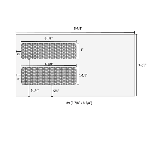 #9 (3-7/8" x 8-7/8") Double Window Envelope - Self Seal - E44909S14 2 #9 (3-7/8" x 8-7/8") Double Window Envelope - Self Seal - E44909S14