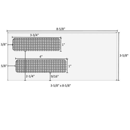 3-5/8" x 8-5/8" - Double Window Envelope (Moisture Seal) - e9150014MS 2 3-5/8" x 8-5/8" - Double Window Envelope (Moisture Seal) - e9150014MS