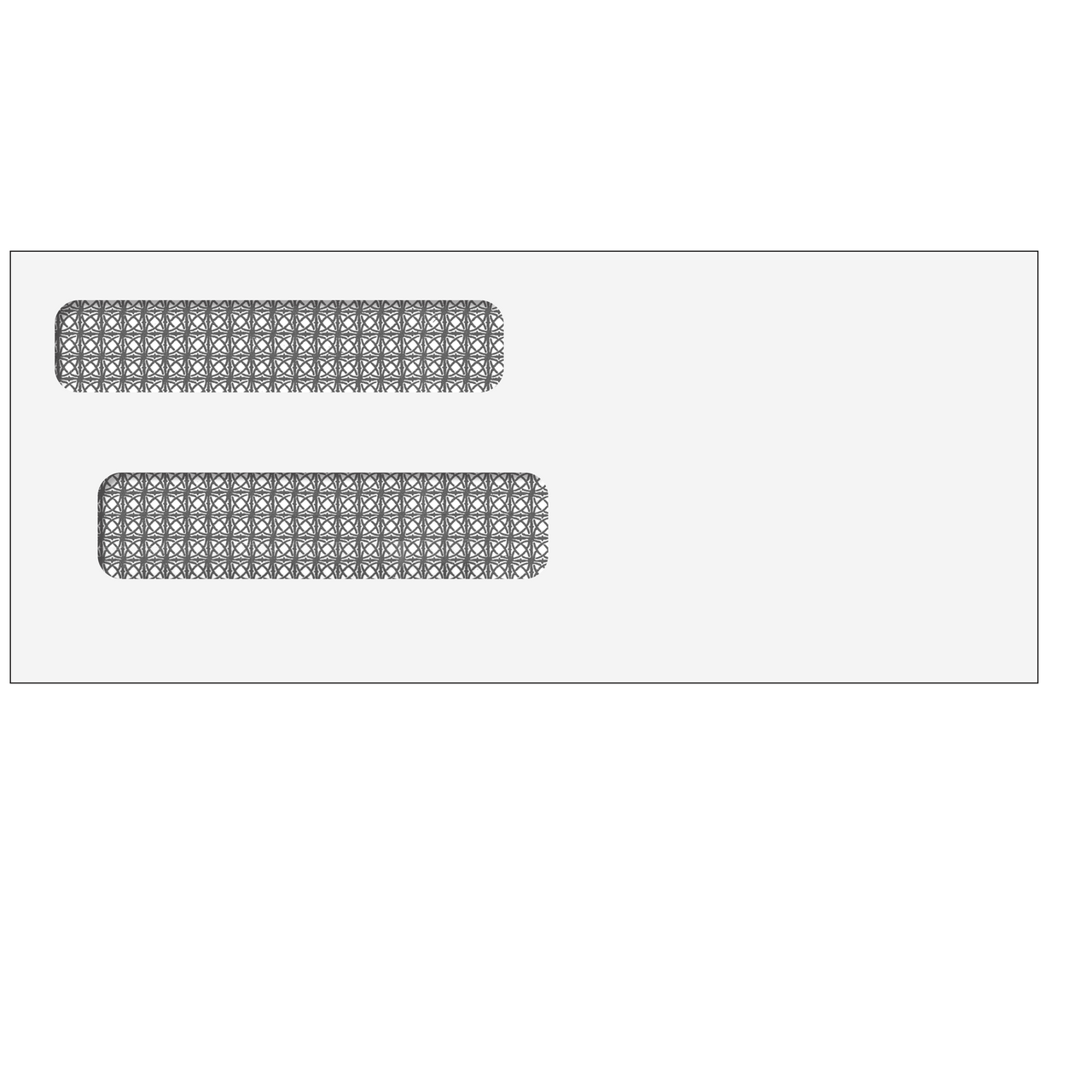 3-5/8" x 8-5/8" - Double Window Envelope - Moisture Seal - E9155214MS 2 3-5/8" x 8-5/8" - Double Window Envelope - Moisture Seal - E9155214MS