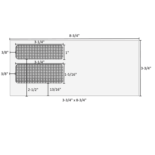 3-3/4" x 8-3/4" - Double Window Envelope - Self Seal - E9922S13 2 e9922s13