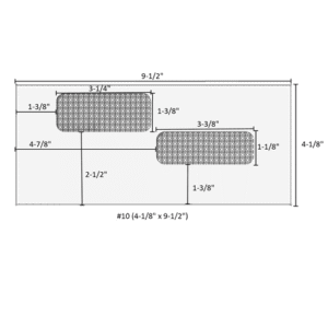 #10 (4-1/8" x 9-1/2") - Double Window Envelope - Moisture Seal - E9960214