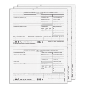All Products 114 Traditional W-2 Form 3-part E-file Set (Preprinted)