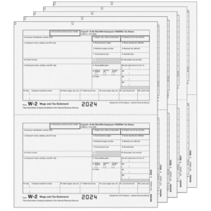 All Products 130 Traditional W-2 Form 5-Part E-File Set (Preprinted)