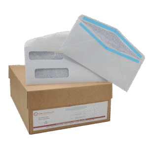 #9 Double Window Laser Check Envelope - Self Seal - 3-7/8" x 8-7/8"