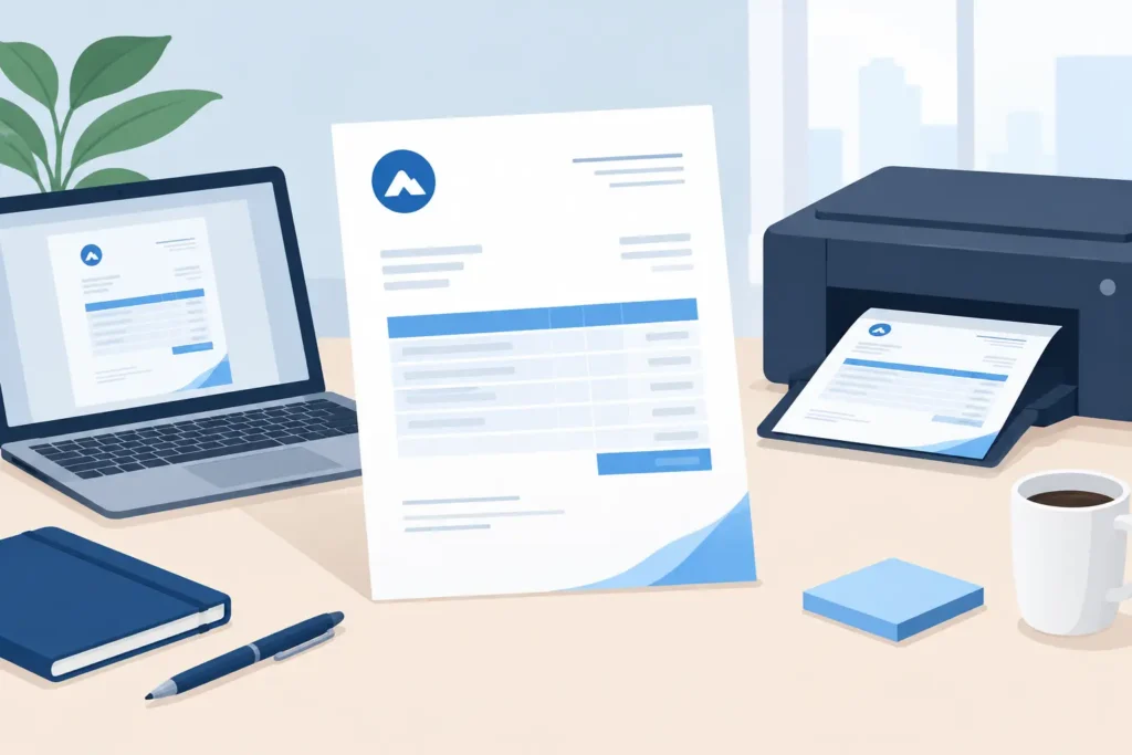 How to Design Printed Invoice Templates That Work