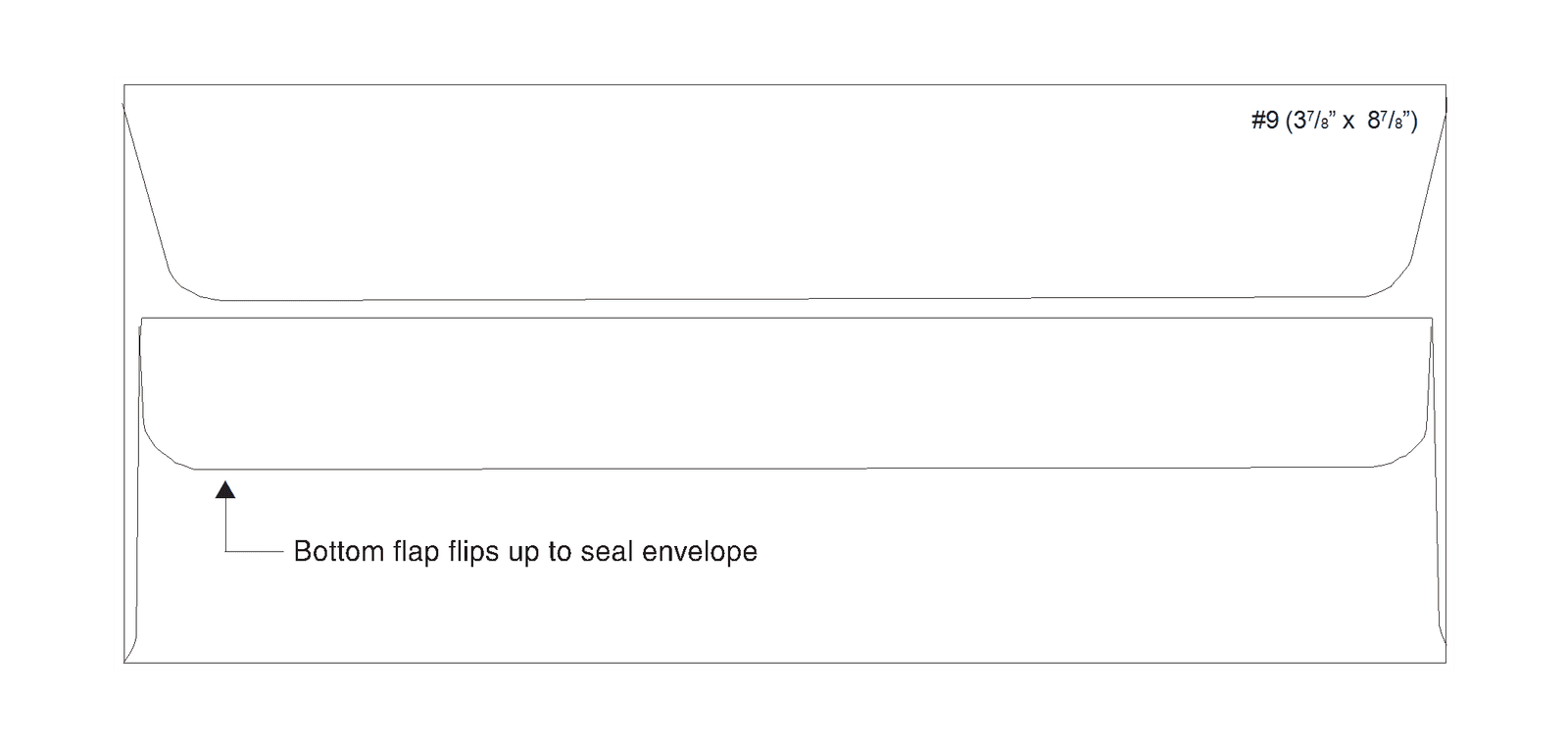 #9 (3-7/8" x 8-7/8") - Double Window Envelope (Flip-N-Seal) 4 #9 (3-7/8" x 8-7/8") - Double Window Envelope (Flip-N-Seal) - Image 3
