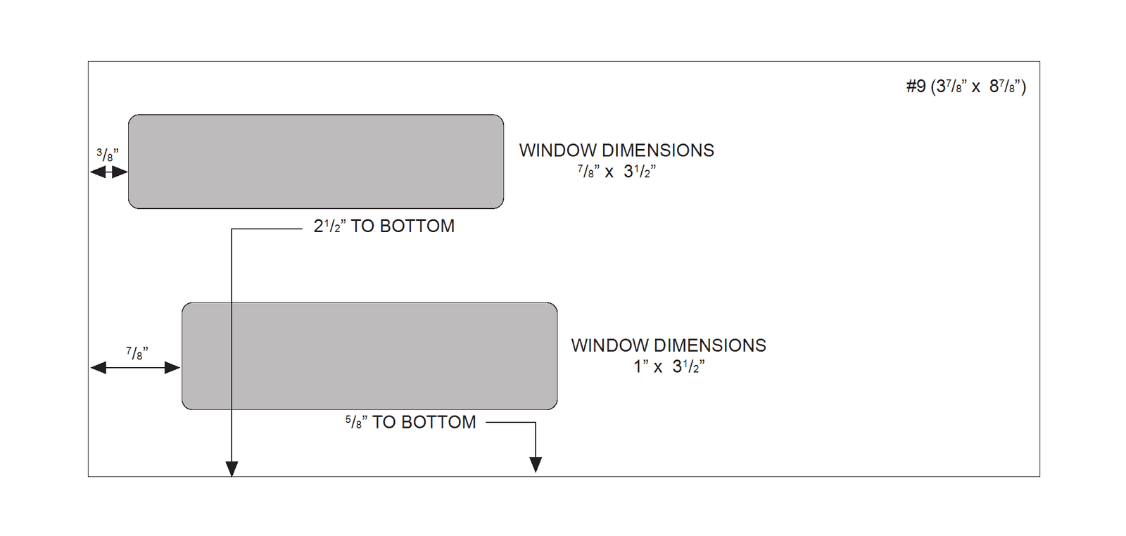 #9 (3-7/8" x 8-7/8") - Double Window Envelope (Flip-N-Seal) 3 #9 (3-7/8" x 8-7/8") - Double Window Envelope (Flip-N-Seal) - Image 2