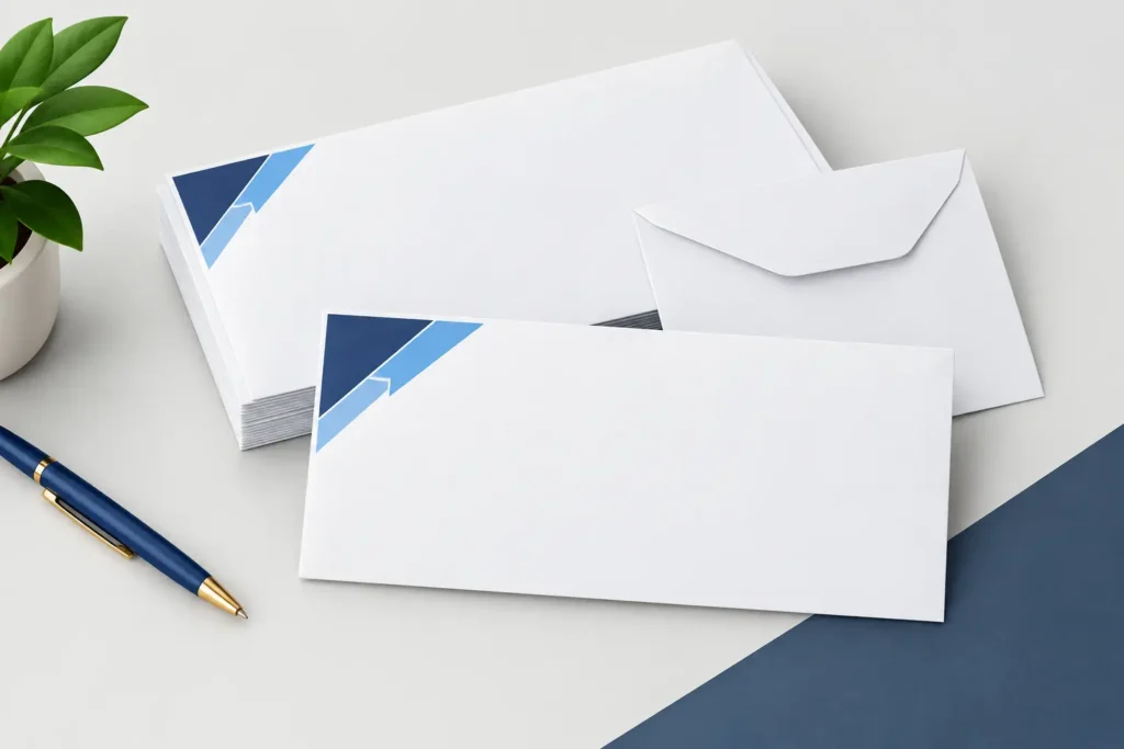 Printed Corner Card Envelopes for Business Mail