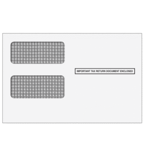 1099 2up Double Window Envelope (Moisture Seal)