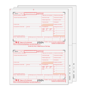 All Products 83 Traditional W-2 Form 4-part Set (Blank Copies with Instructions)