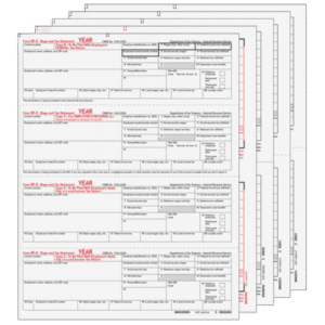 All Products 20 Condensed W-2 Form 8-part Set (Horizontal Employee Copies)