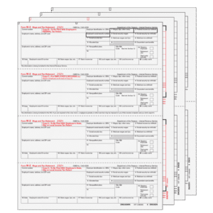 All Products 78 W-2 Form 6-part Set (Horizontal Employee Copies)