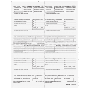 All Products 7 W2 4up Quadrant Employee Copies C/B/2/2