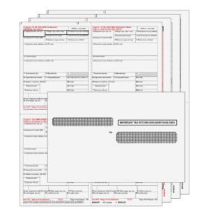 All Products 25 4up Quadrant W-2 Form 6-part Kit - (with Moisture Seal Envelopes)