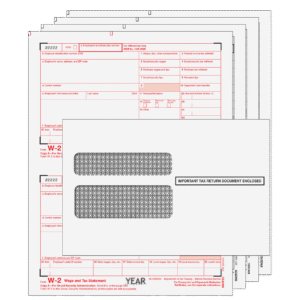 All Products 158 Traditional W-2 Form 4-part Kit (with Moisture Seal Envelopes)